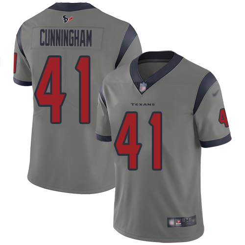 Houston Texans Limited Gray Men Zach Cunningham Jersey NFL Football 41 Inverted Legend